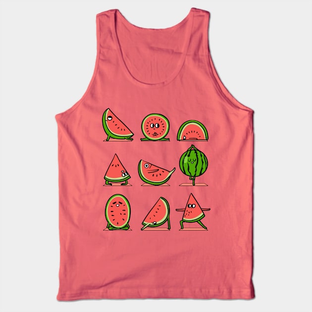 Watermelon Yoga Tank Top by huebucket